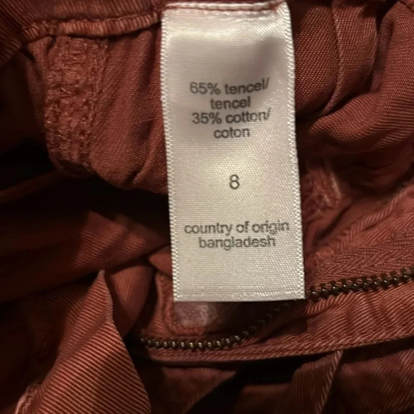 Maurice’s Rust pants with paper bag waist and belt - Picture 7 of 11